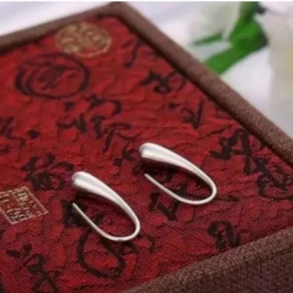 925 Sterling Silver Plated Waterdrop Jewelry Set Bracelet Necklace Earrings - Picture 4 of 14